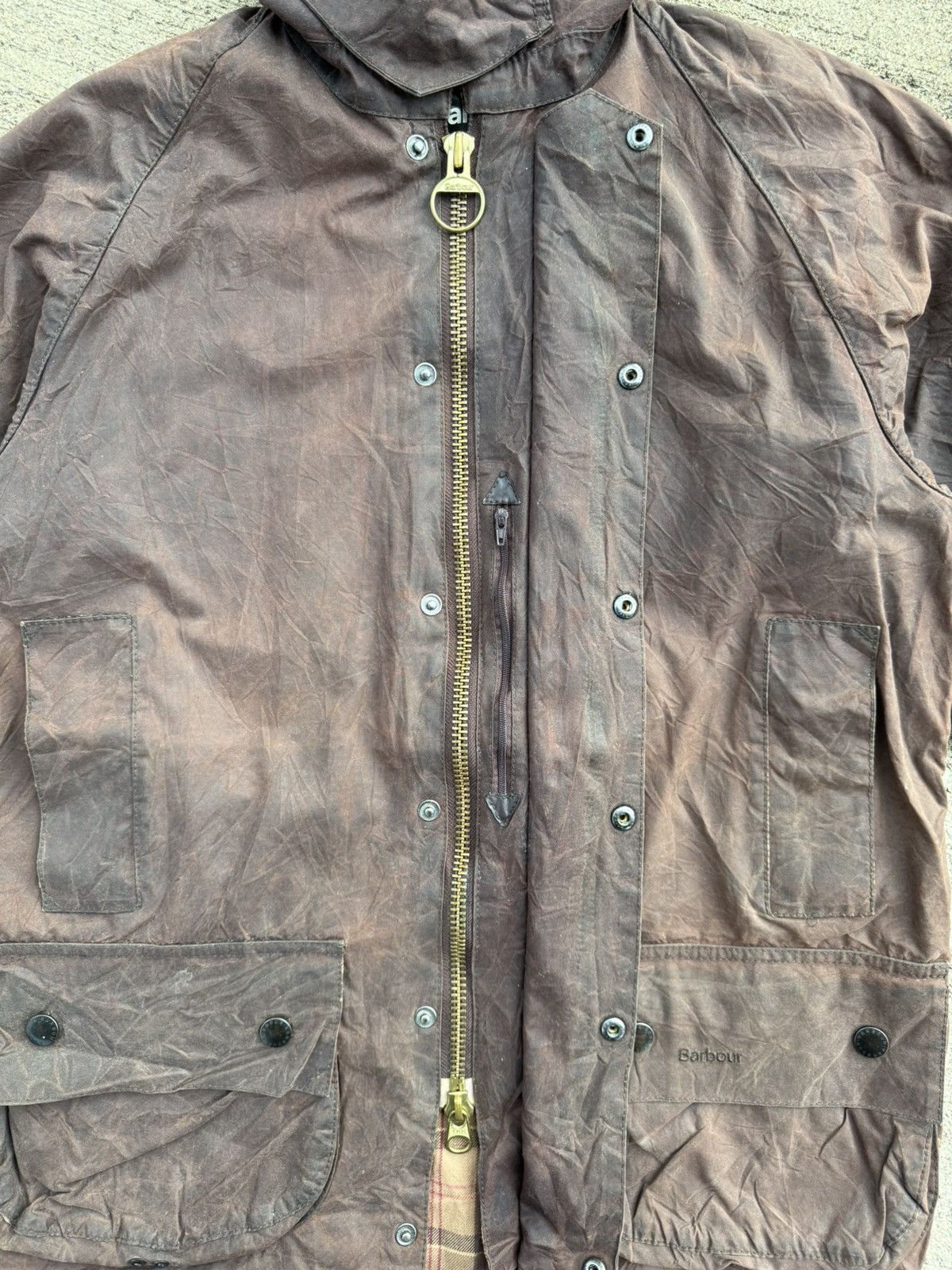 Barbour Barbour Beaufort Waxed Tartan Jacket Size US XL / EU 56 / 4 - 11 Thumbnail