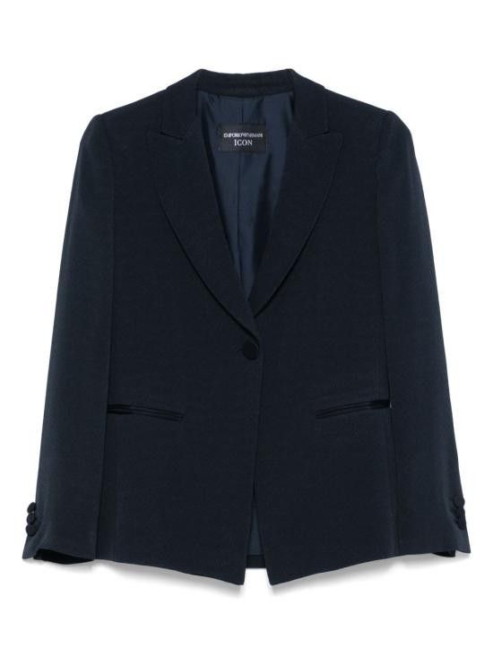 Emporio Armani EMPORIO ARMANI Women Jackets EW000979 TE12255OB003 Blue Size S / US 4 / IT 40 - 1 Thumbnail