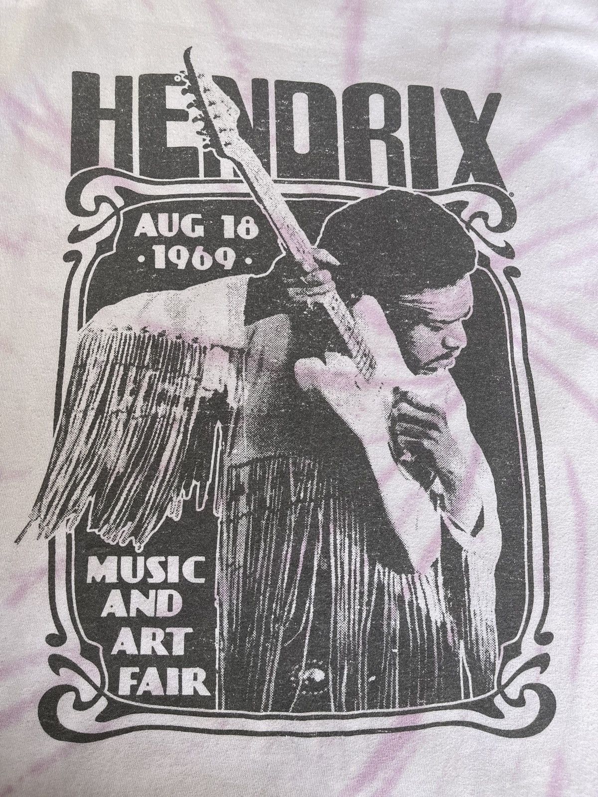 Rare🔥JIMMY HENDRIX🔥Music And Art Fair Tshirt