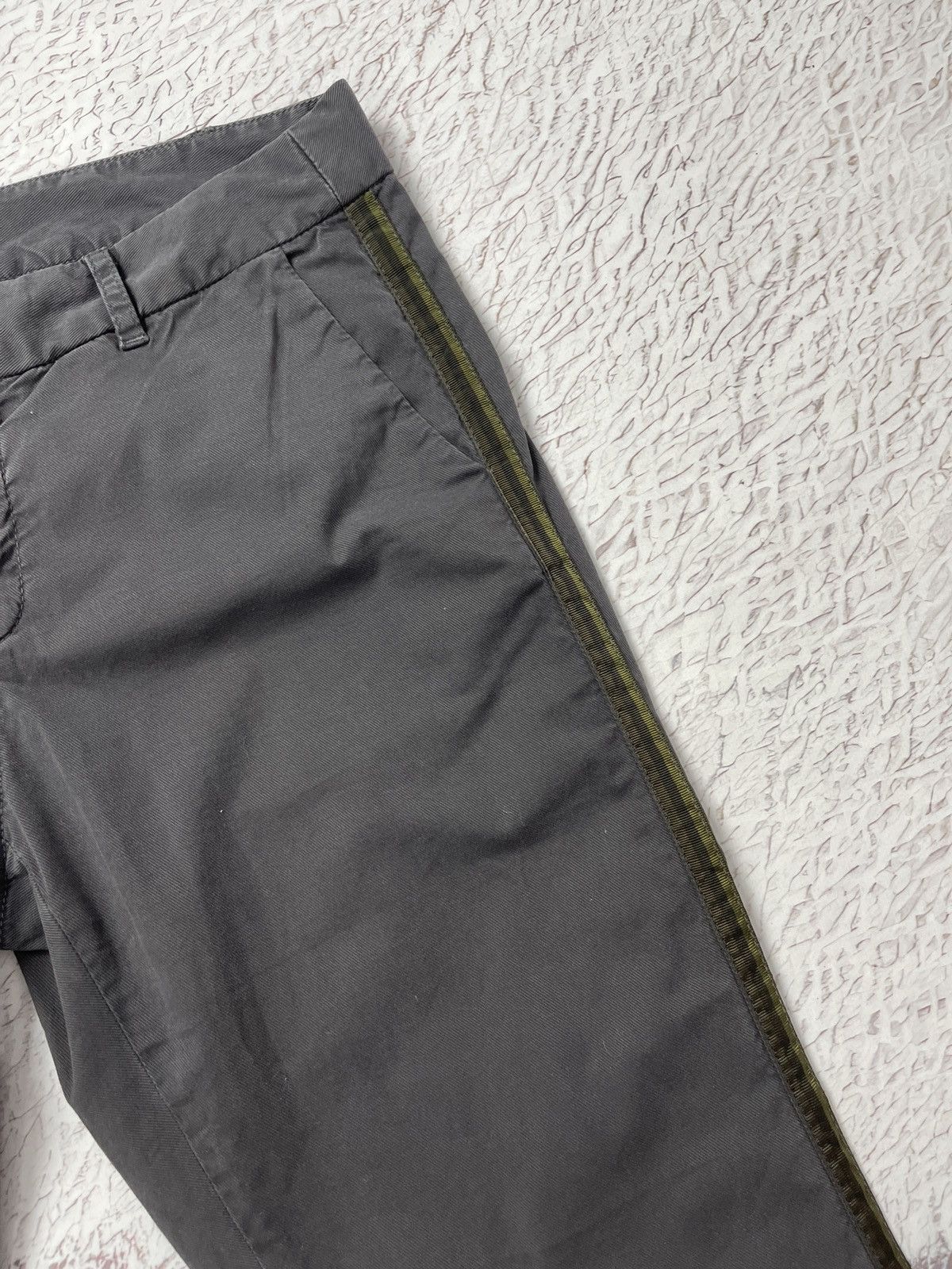 Nili Lotan Nili Lotan Pants Grey Drop Crotch Baggy Trousers Side Stripe Size 30" / US 8 / IT 44 - 9 Thumbnail