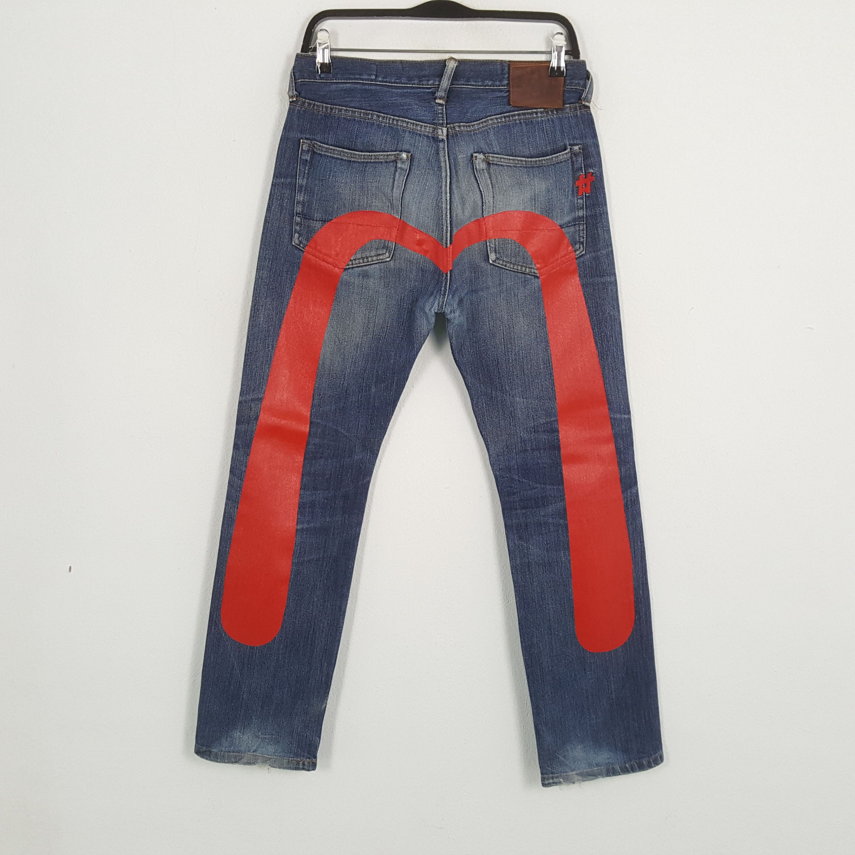 Japanese Brand × Vintage EVISU Japanese Brand Streetwear Custom Daicock Jeans Size US 29 - 1 Thumbnail