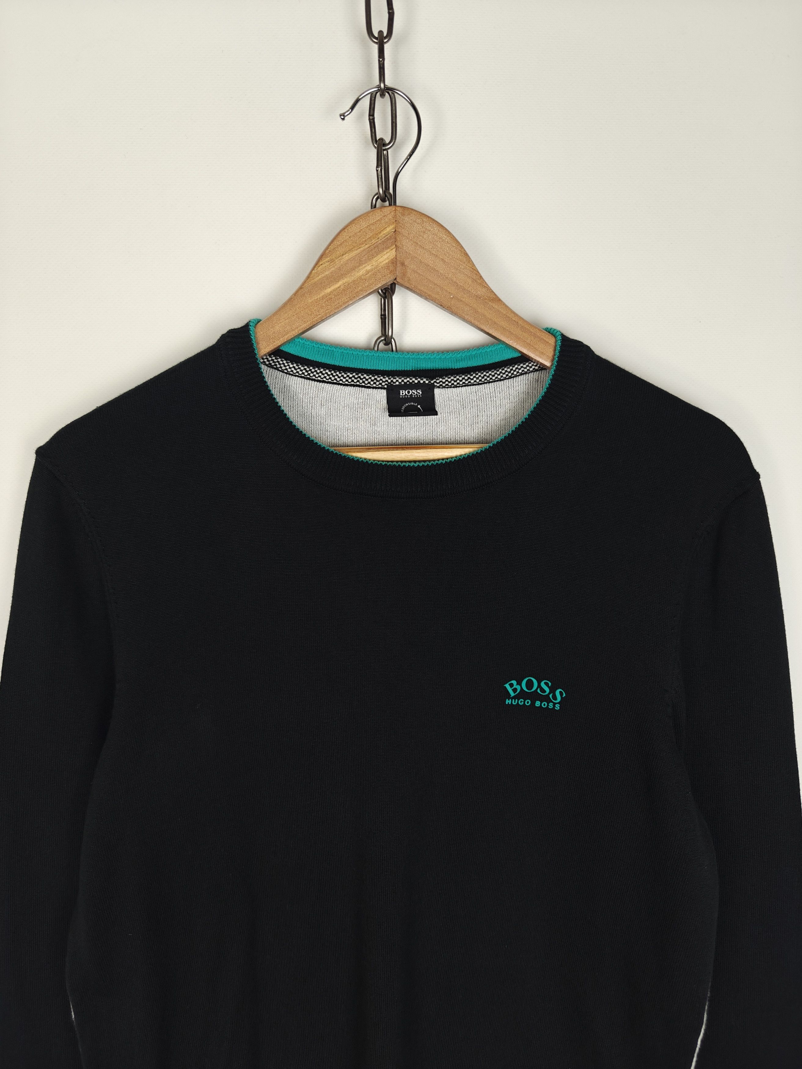 Hugo Hugo Boss Responsible Sweater Pullover Logo Black S Size US S / EU 44-46 / 1 - 2 Thumbnail