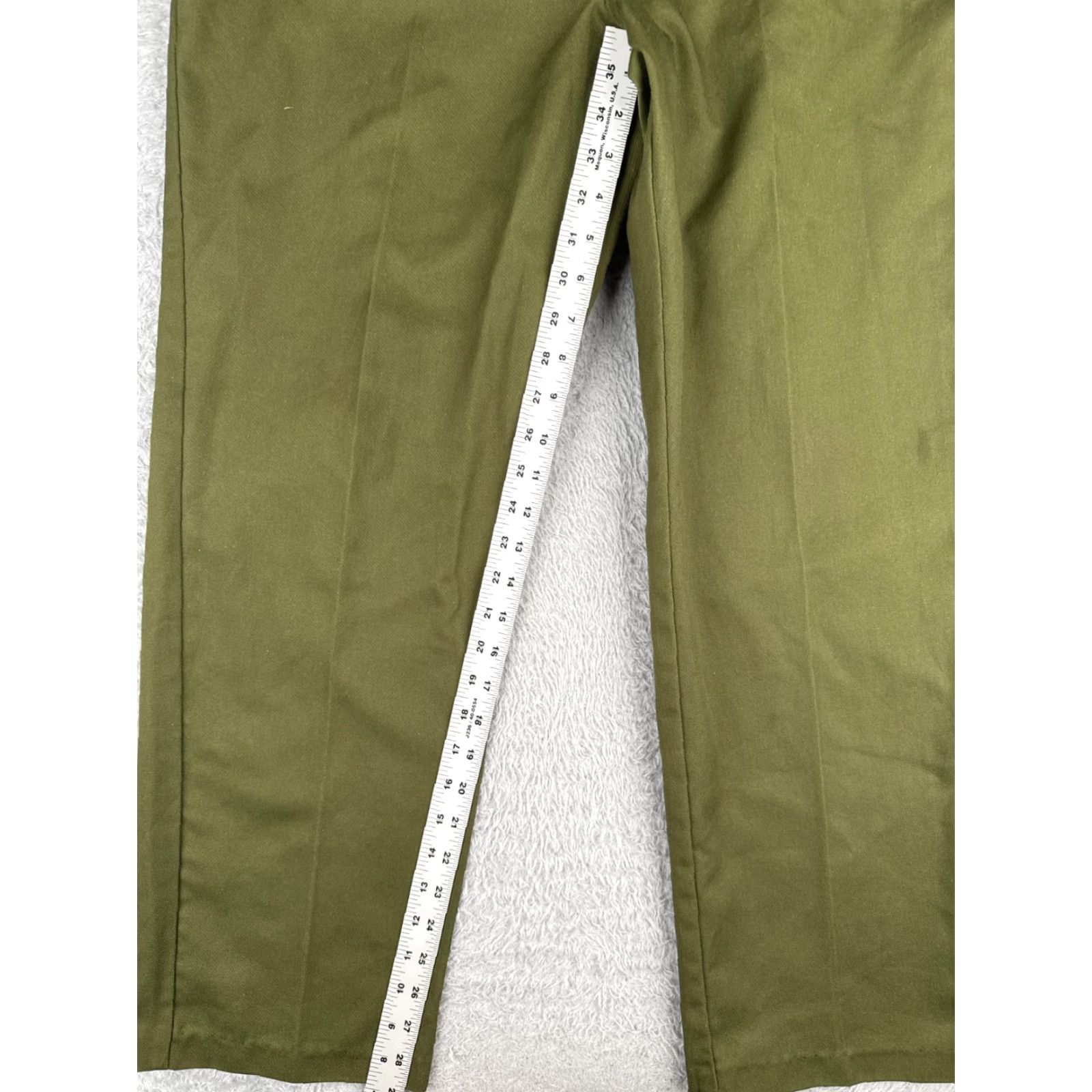 Vintage VINTAGE Boy Scouts Pants 33x29 Green Cotton Blend Twill Elastic Waist Men Adults Size US 33 - 7 Thumbnail