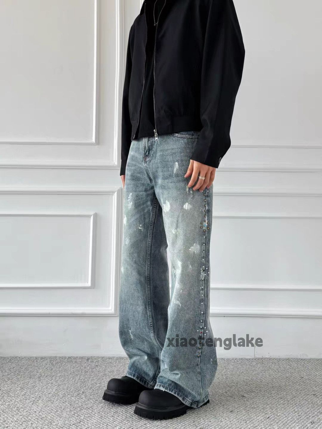 Jean xtl faded loose supreme kapital style baggy flared jeans Size US 30 / EU 46 - 11 Thumbnail
