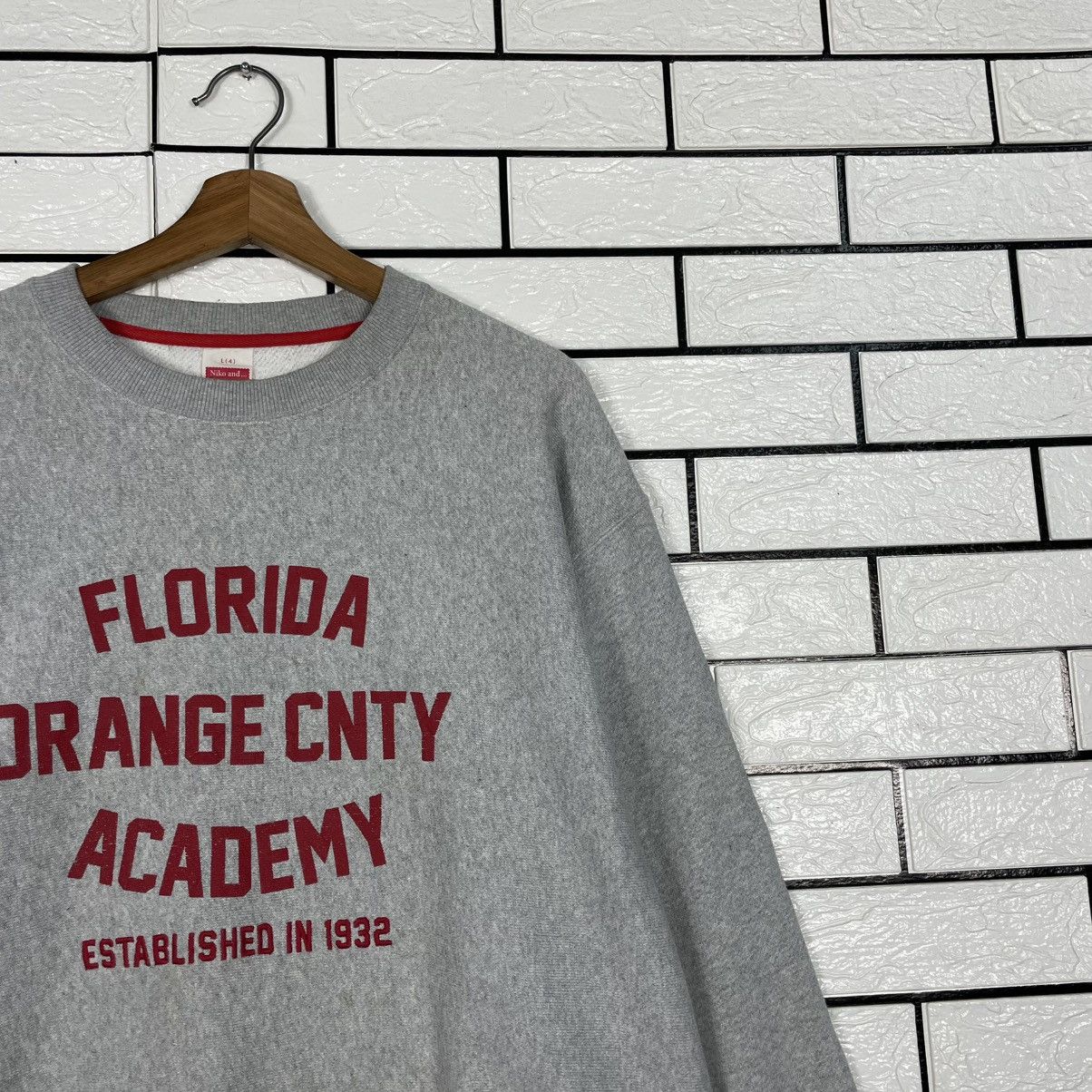 Japanese Brand Florida Orange CNTY Academy Sweatshirt Size US L / EU 52-54 / 3 - 5 Thumbnail