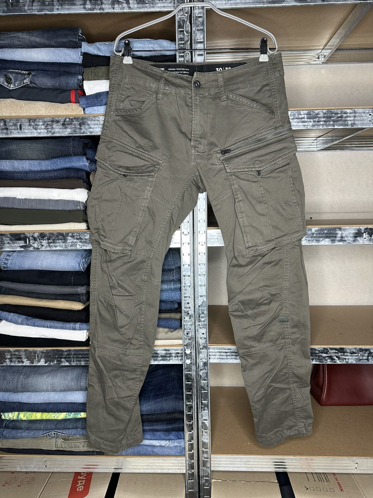 G-Star G-STAR RAW Men's Cargo Military Pants Size 30x32 Size US 30 / EU 46 - 1 Thumbnail