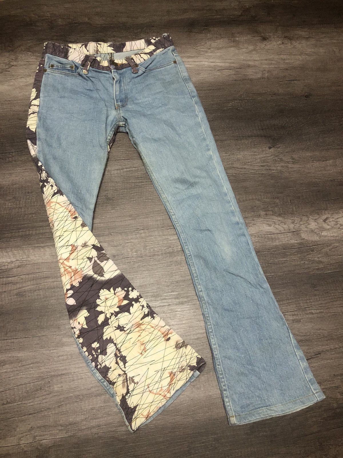 Le Grande Bleu (L.G.B.) RARE JAPANESE BRAND GLAMDY JEANS Size US 28 / EU 44 - 2 Thumbnail