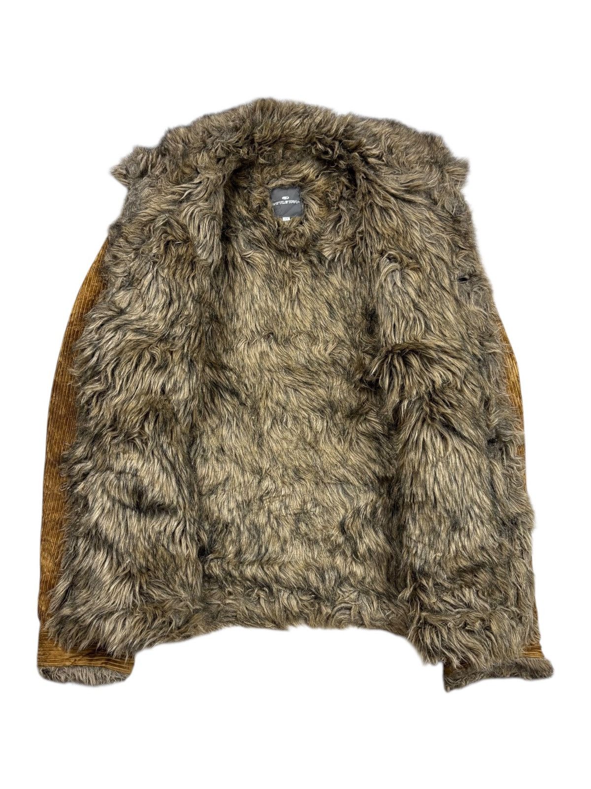 If Six Was Nine 2000s Rattle Trap - Vkei Style Fur Collar Corduroy Jacket Size US M / EU 48-50 / 2 - 2 Thumbnail