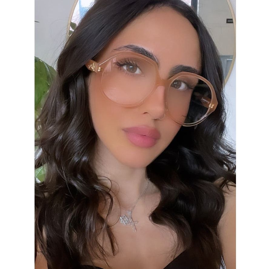 image of New Loewe Lw50039I Eyeglasses Frames Beige Nude, Women's