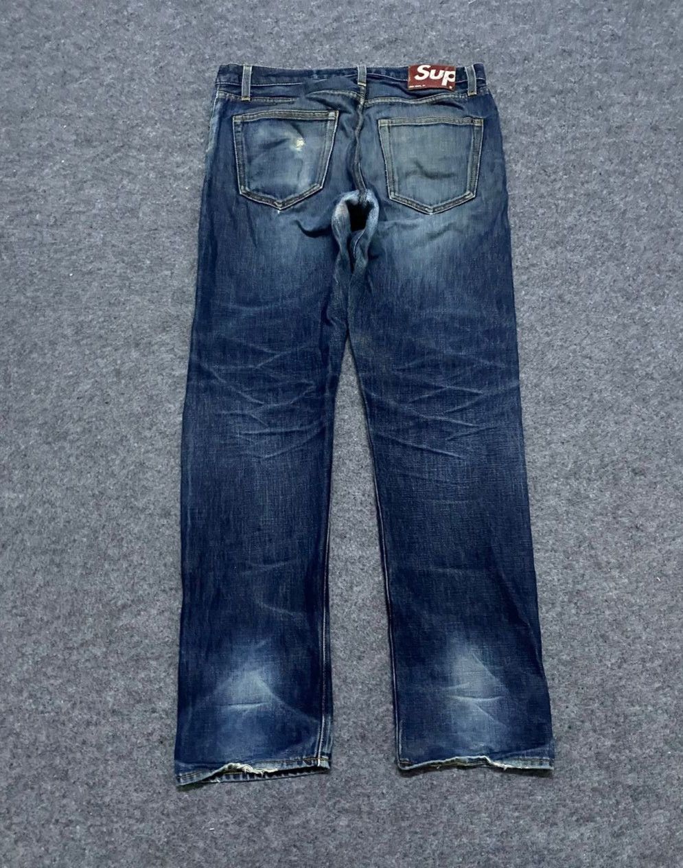 Supreme 💥Best Offer💥Vintage Supreme Selvegde Distressed Denim Size US 32 / EU 48 - 2 Thumbnail