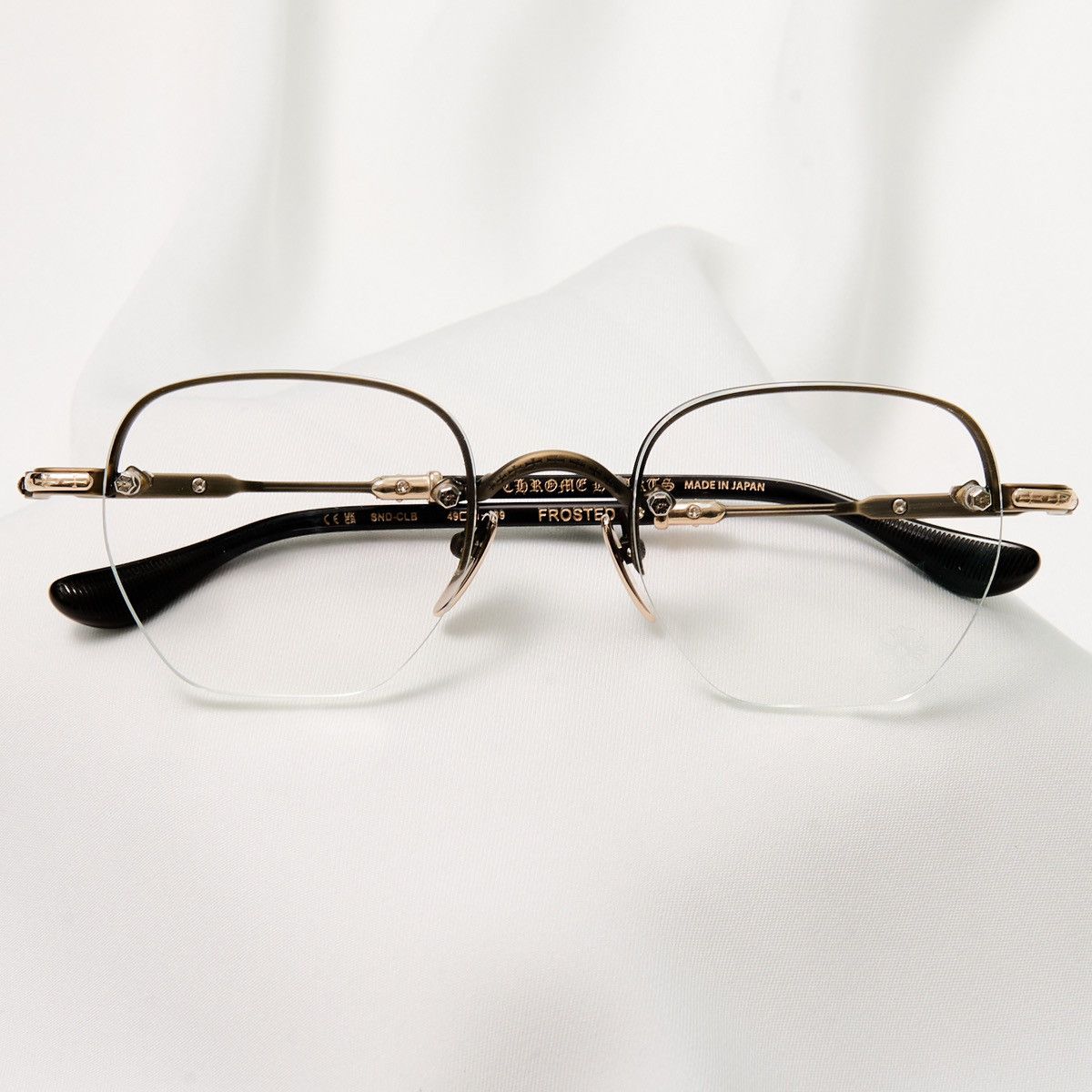 Chrome Hearts CHROME HEARTS FROSTED SAND CLASSIC BROWN GLASSES Size ONE SIZE - 6 Thumbnail