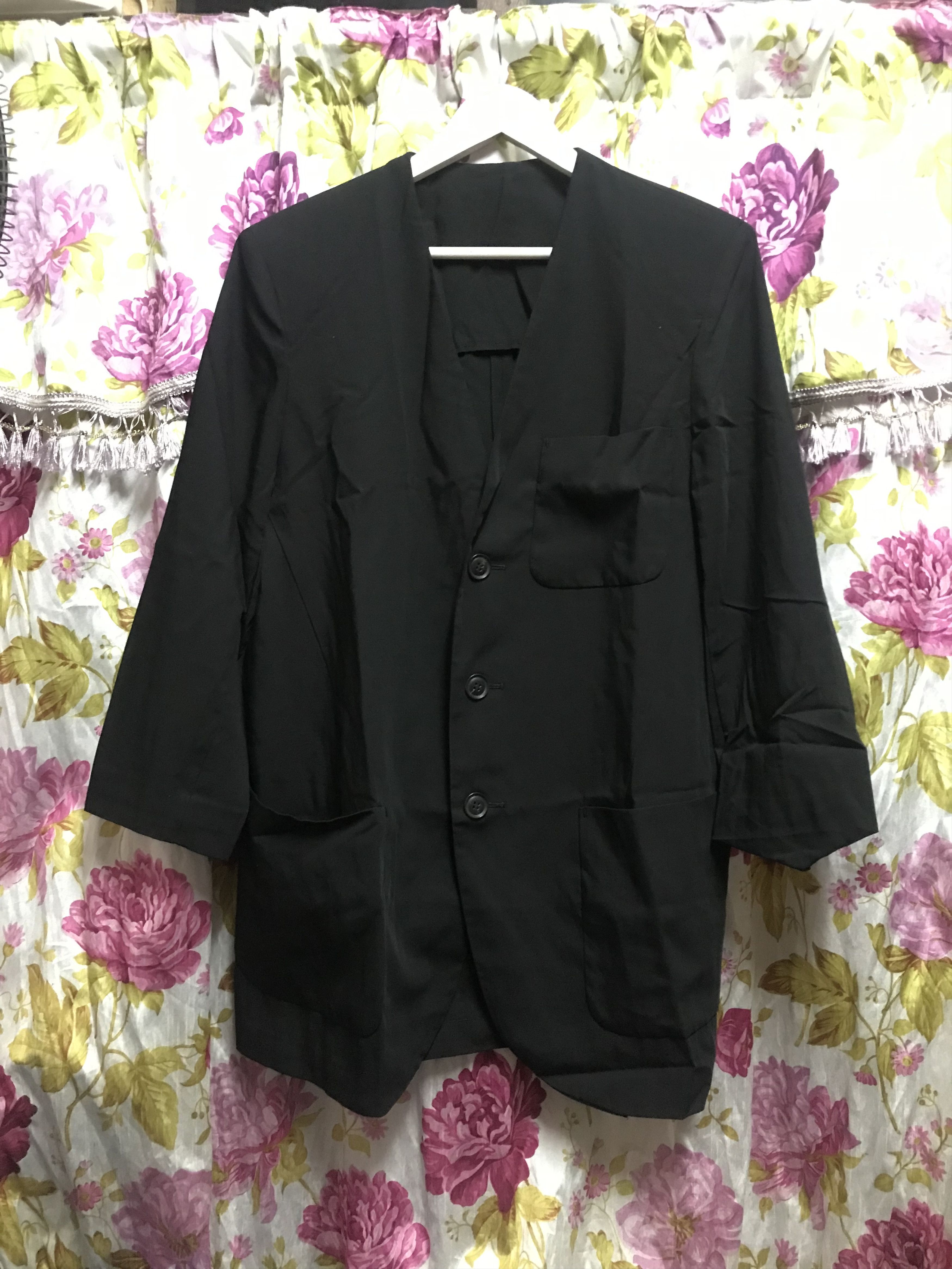 Japanese Brand × Y's × Yohji Yamamoto Ys Yohji Yamamoto Black Coat Size M / US 6-8 / IT 42-44 - 1 Thumbnail