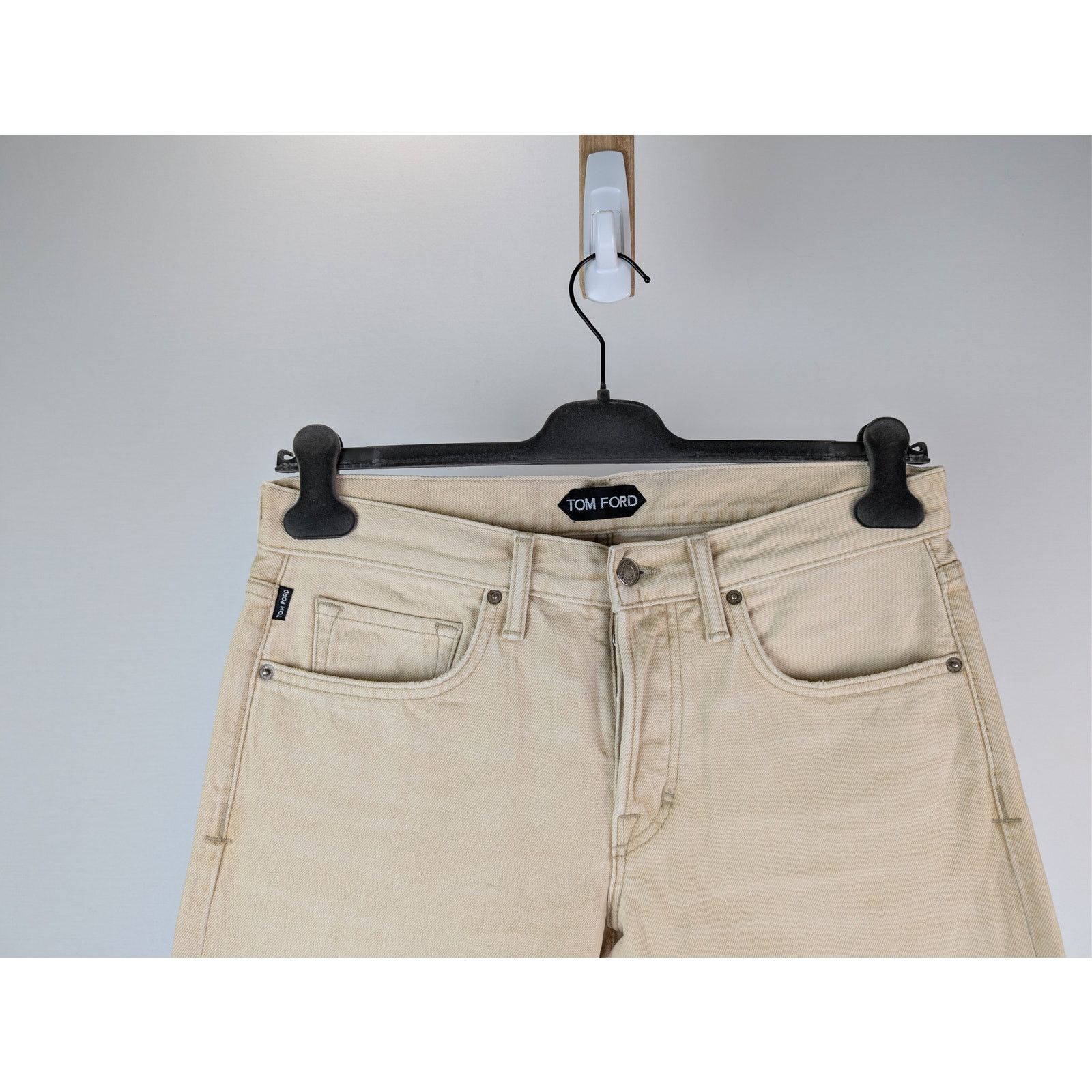 Tom Ford o1rshd1 Slim Denim Jeans in Beige Size US 31 - 3 Thumbnail