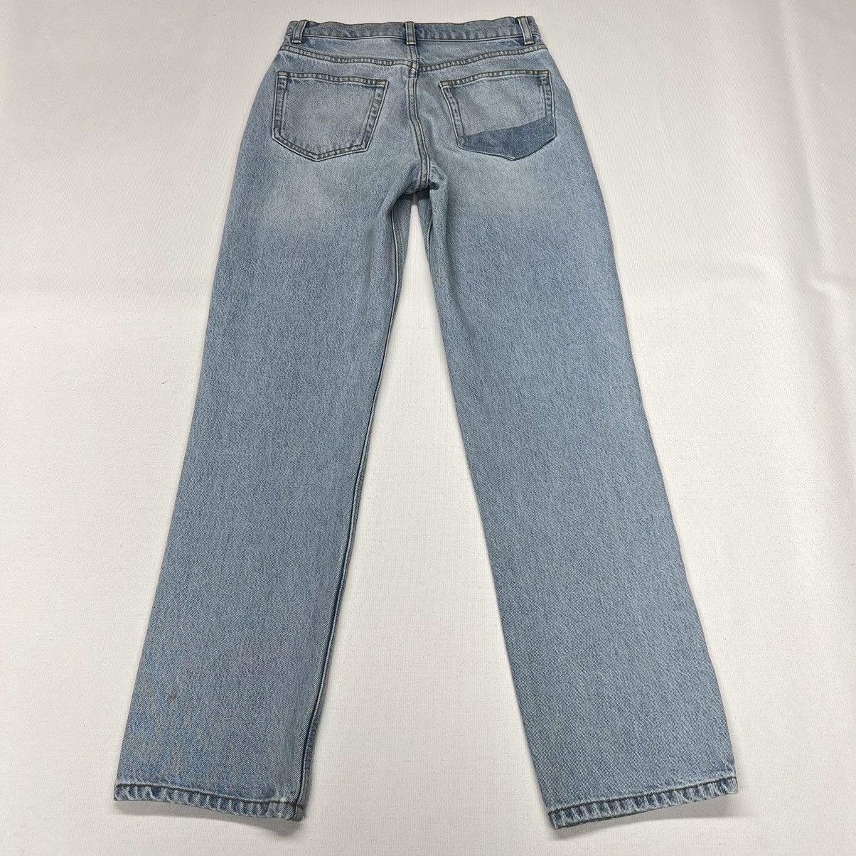 Reformation Reformation Jeans Cynthia High Rise Straight Patch Tahoe Size 25" / US 0 / IT 36 - 14 Thumbnail
