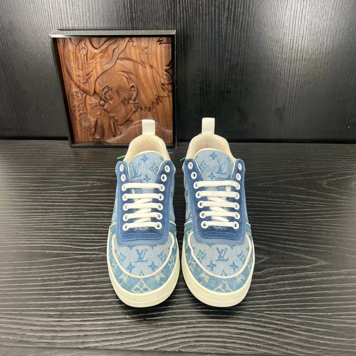 Louis Vuitton LV Boombox Denim Blue 37 Size US 6.5 / IT 36.5 - 4 Thumbnail