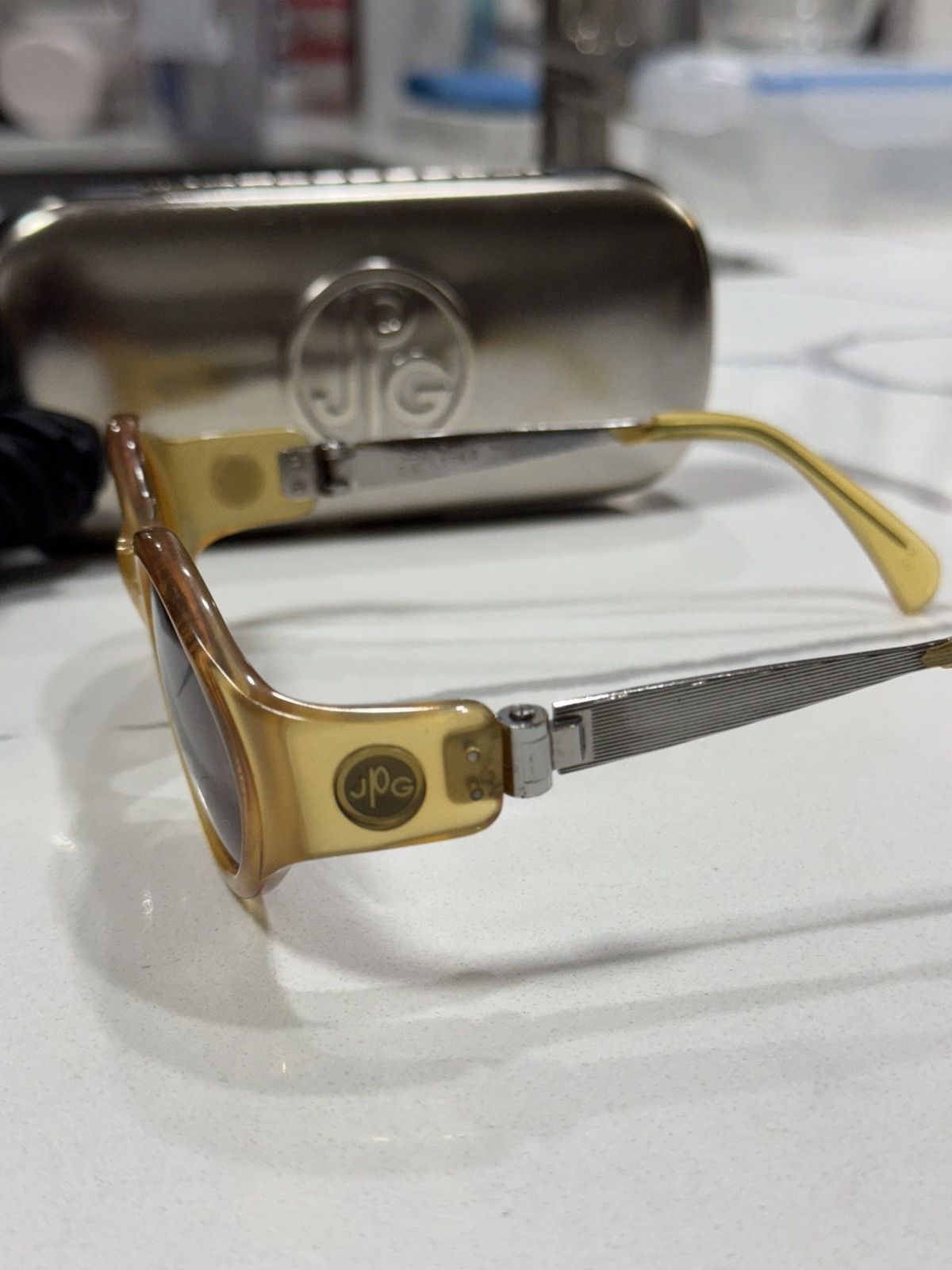 Jean Paul Gaultier VINTAGE JEAN PAUL GAULTIER 56-2272 STEAMPUNK SUNGLASSES Size ONE SIZE - 7 Thumbnail