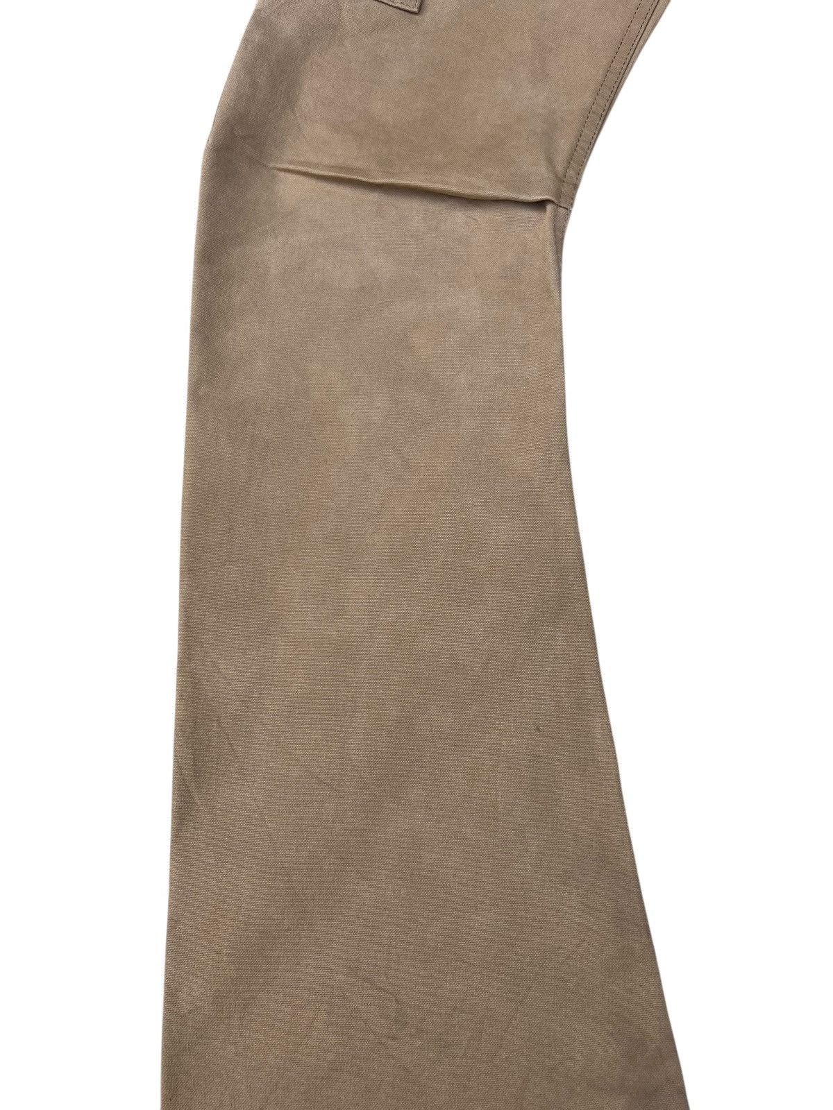 Kazuyuki Kumagai Attachment Attachment Japan Patina Waxed Cotton Duck Flare Cargo Pant Size US 29 - 9 Thumbnail