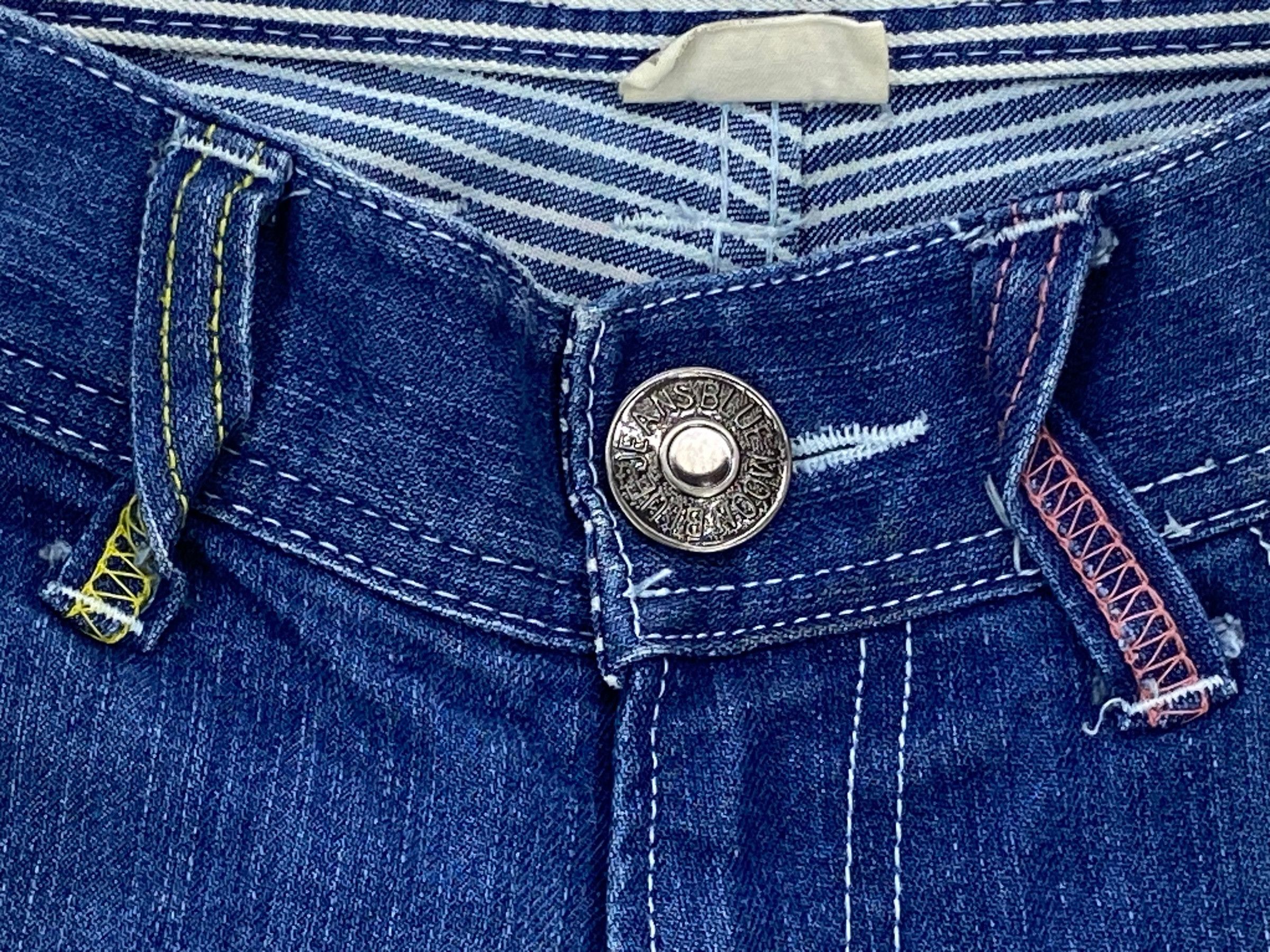 Japanese Brand Blue Moon Blue Japan Ankle Jeans Japanese Spellout Jeans Size 26" / US 2 / IT 38 - 9 Thumbnail