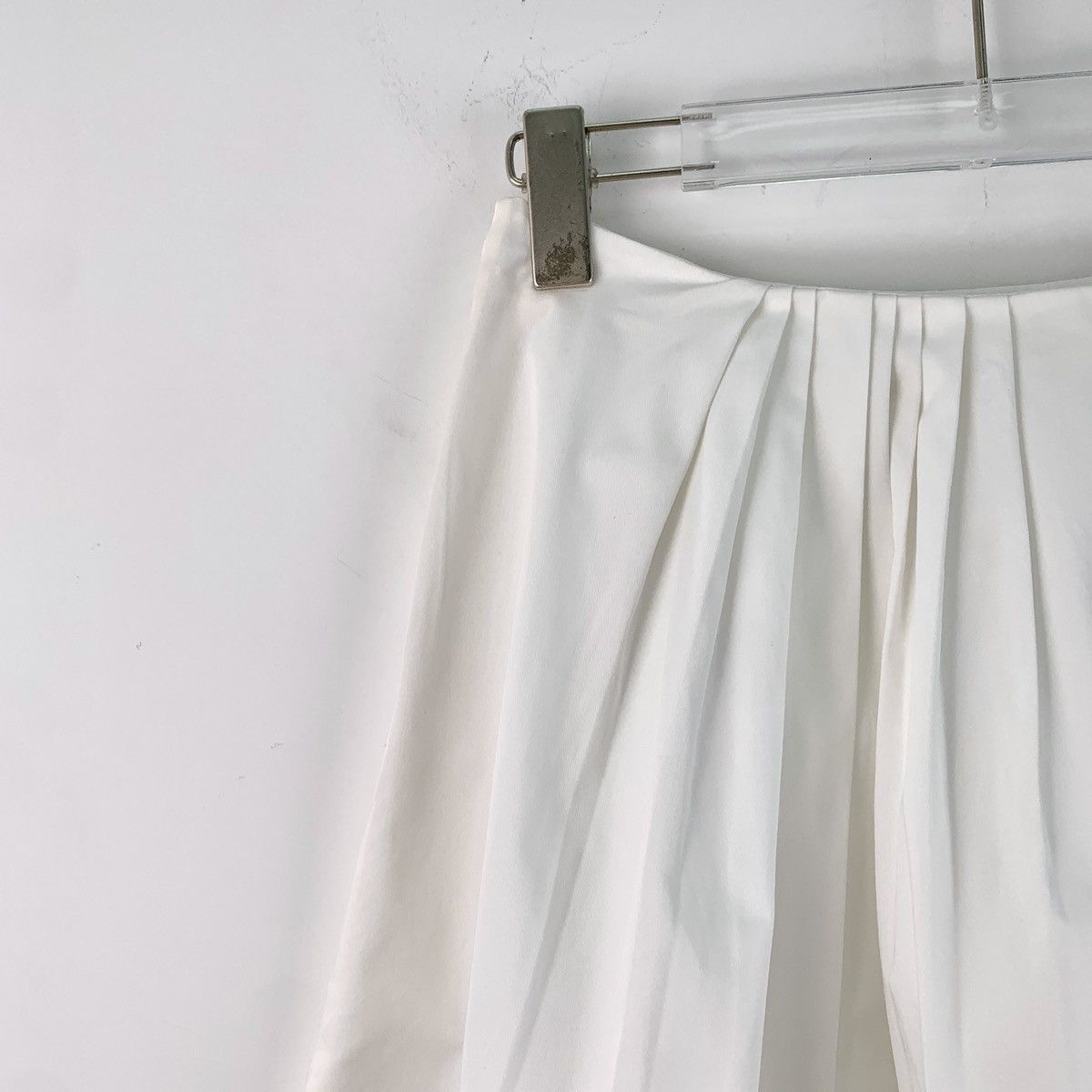 Dior Dior White Cotton Casual Pleated Halter Dress Size 25" / US 0 / IT 36 - 3 Thumbnail