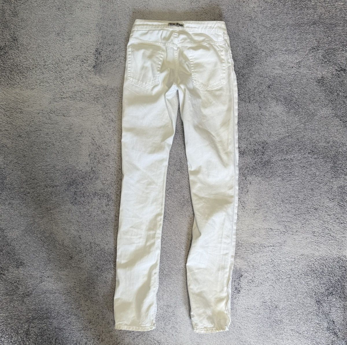 Acne Studios Acne Jeans HEP Slim Straight White Denim 26x34 Vintage Size 26" / US 2 / IT 38 - 13 Thumbnail