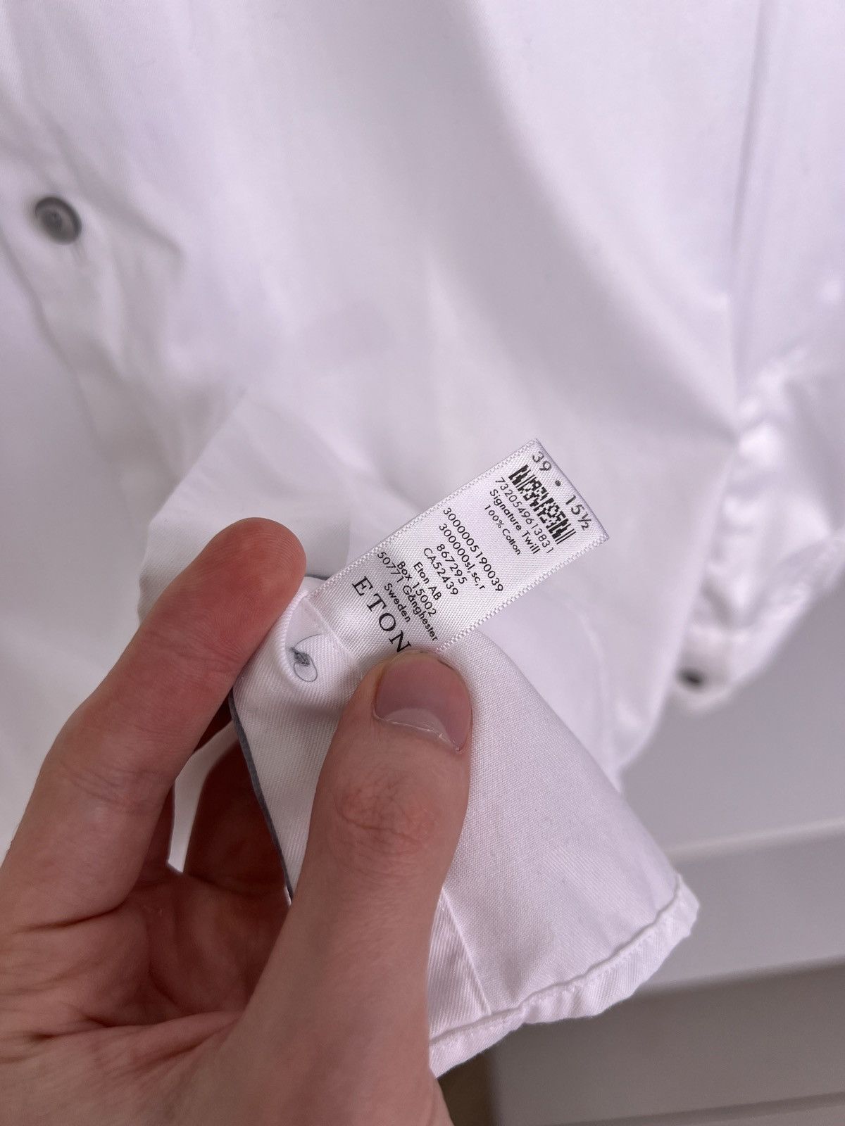 Eton × Vintage Vintage Eton Denim White Button Up Shirt Size US M / EU 48-50 / 2 - 9 Thumbnail