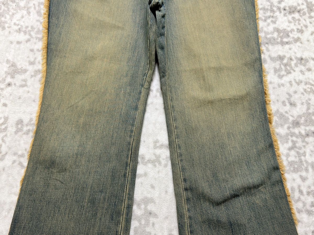 Tornado Mart Livre Claire Mudwash Fur Trim Bootcut Denim Jeans Size US 40 / EU 56 - 6 Thumbnail