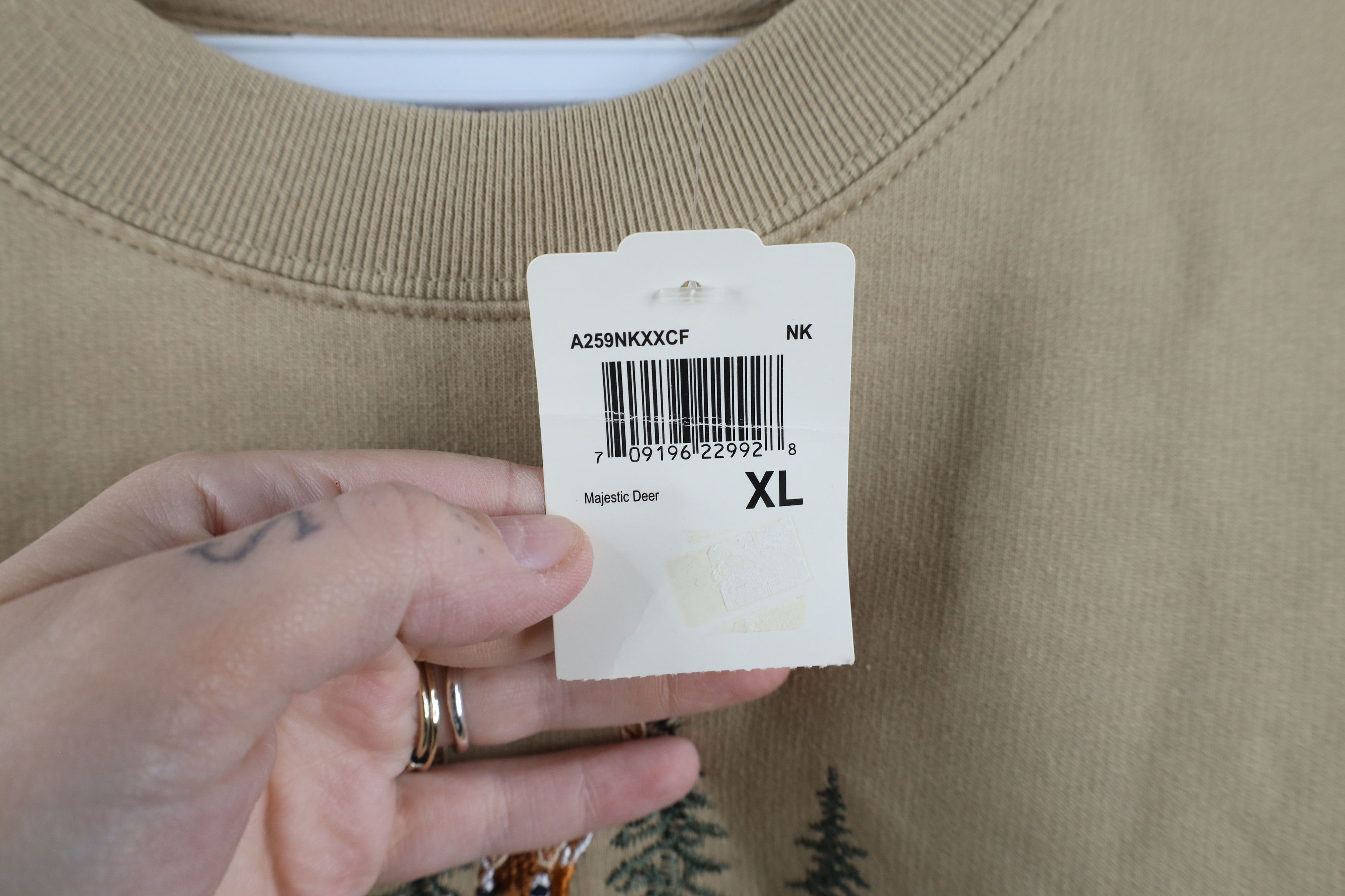 Vintage Deadstock Vintage 90s Streetwear Buck Crewneck Sweatshirt Size US XL / EU 56 / 4 - 4 Thumbnail