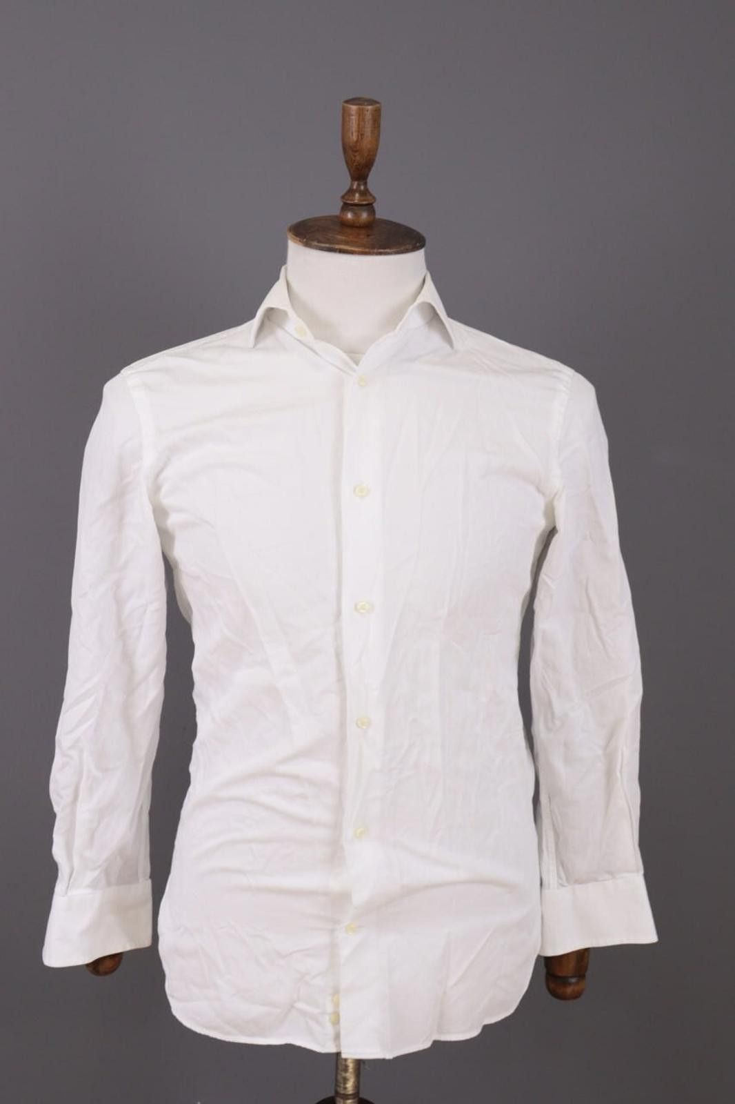 Designer Boggi Milano Tailored Fit Button Down Shirt Size 38 / 15 Size US M / EU 48-50 / 2 - 1 Thumbnail