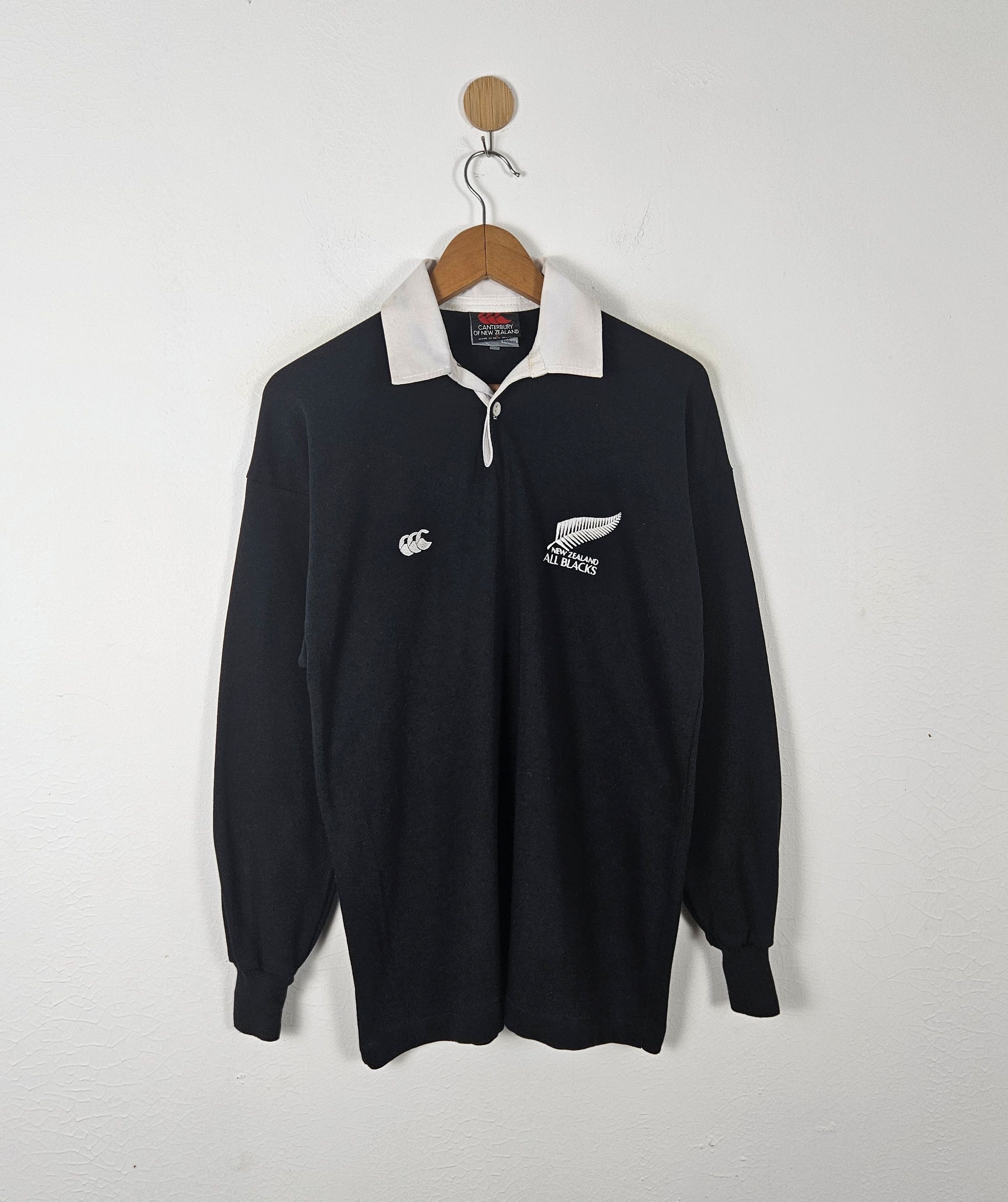 Canterbury nouvelle zélande all blacks rugby chemise moyenne