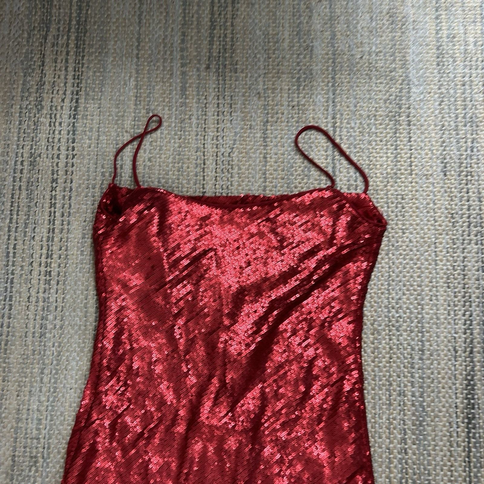 Zara Zara Womens Maroon Red Sequins Sequin Sleeveless Mini Party Size XS / US 0-2 / IT 36-38 - 8 Thumbnail