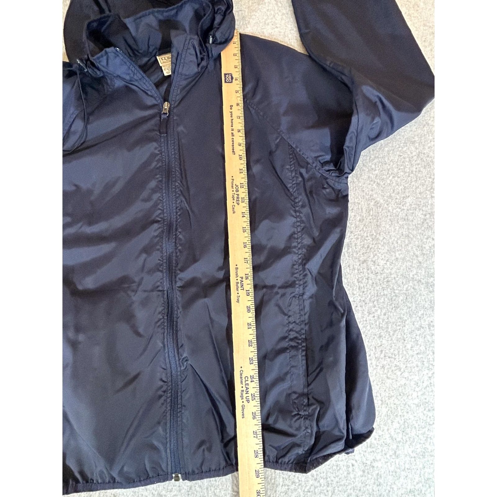 Vintage L.L. Bean Jacket Men XL Blue Windbreaker Zip Hooded Lightweight Nylon Outdoor Regular Fit Shirts? Size US XL / EU 56 / 4 - 5 Thumbnail