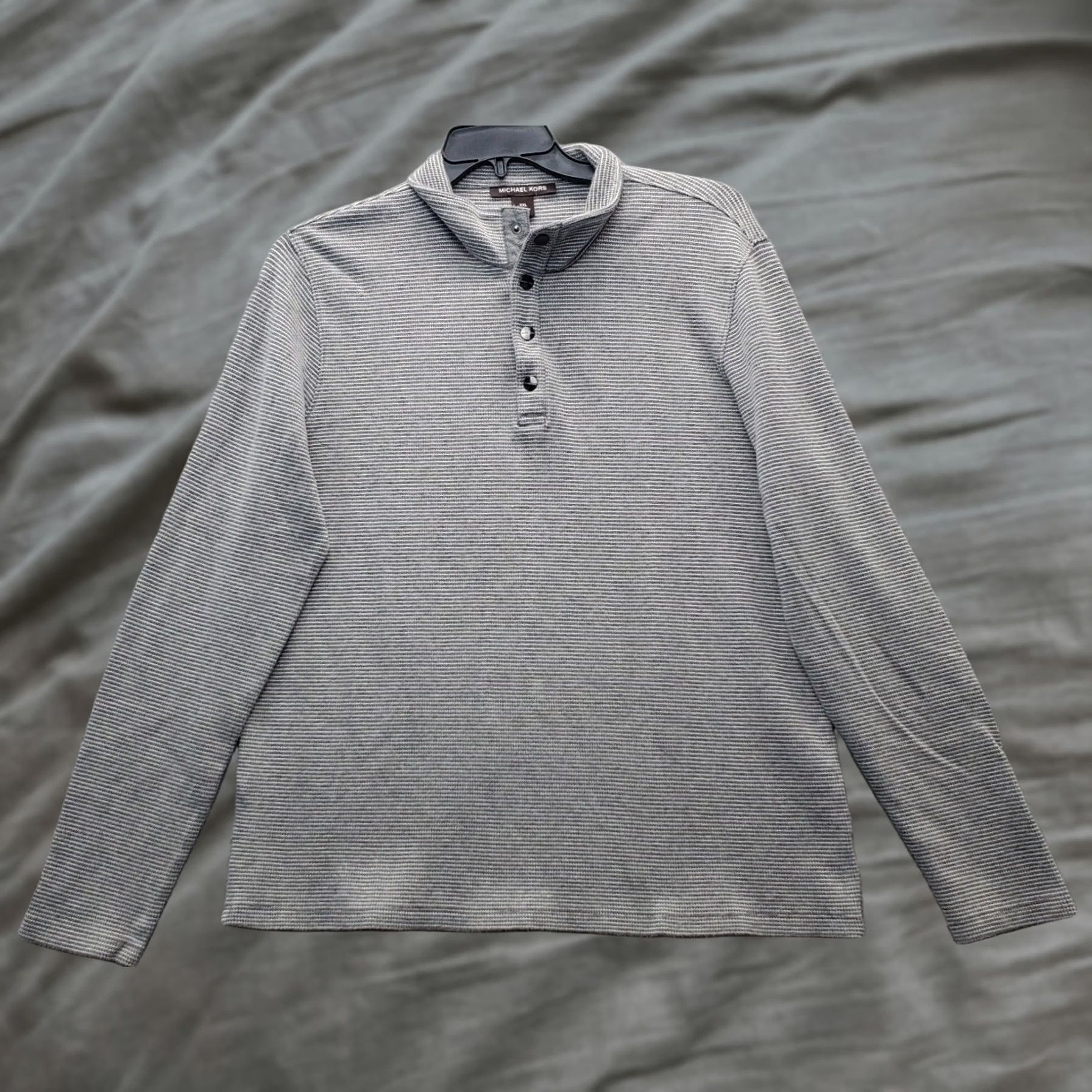 Michael Kors Michael Kors Sweater Mens 2XL Multi Waffle Knit Stretch Long Sleeve Pullover Size US XXL / EU 58 / 5 - 1 Thumbnail