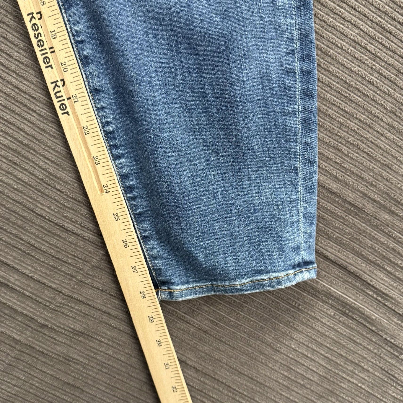 Good American Good American Jeans Women 24 Blue Cotton Denim High Rise Slim 28 In Inseam Jeans City College Womens Size 42" / US 20 - 6 Thumbnail