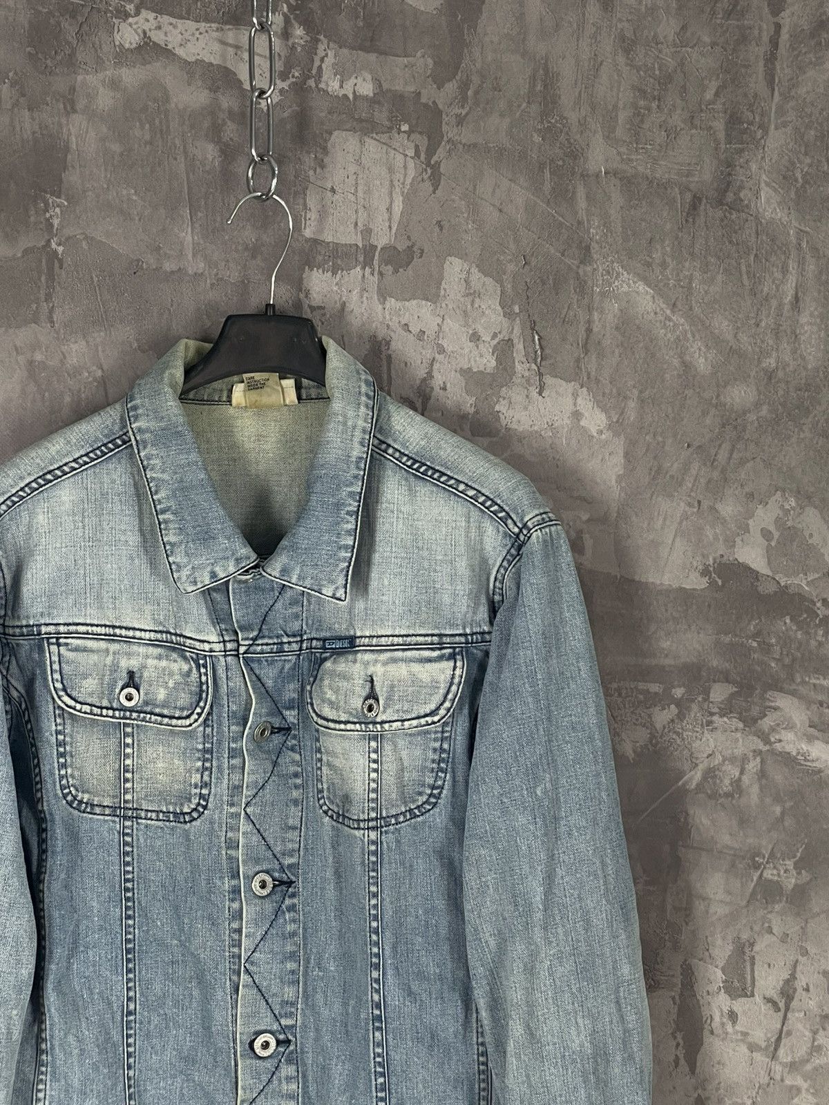 Diesel Vintage Y2K Faded Grunge Denim Jacket