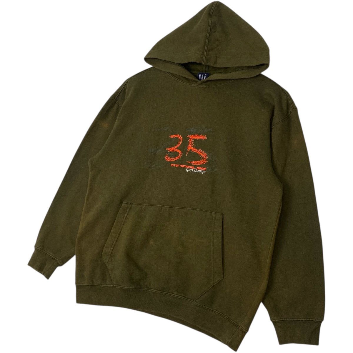 Vintage Vintage GAP Hoodie Sweater Green Pullover Jumper Size L Size US L / EU 52-54 / 3 - 2 Thumbnail