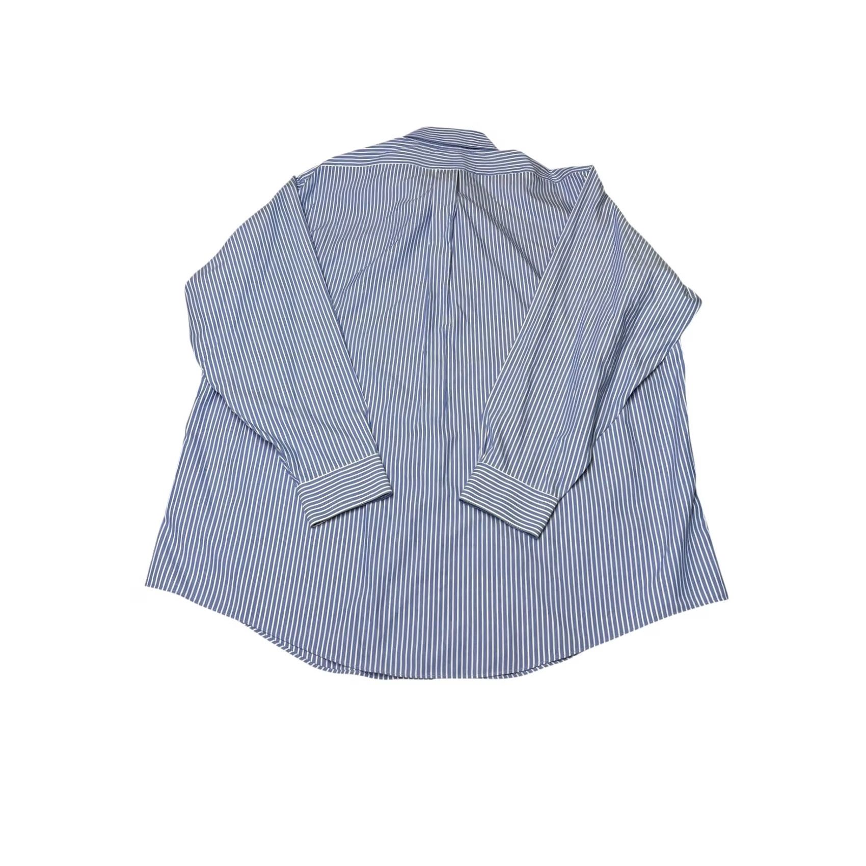 Brooks Brothers Brooks Brothers Mens 17.5 4/5 Blue White Striped Dress Shirt - Business Casual Size US XXL / EU 58 / 5 - 5 Thumbnail