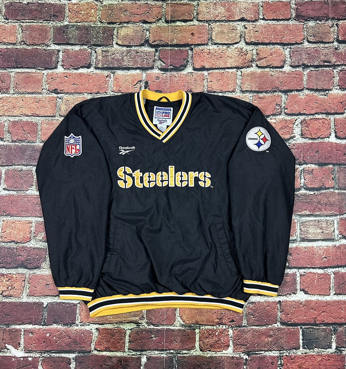 NFL × Reebok × Vintage Vintage Pittsburgh Steelers NFL Pro Line Windbreaker Jacket Size US XXL / EU 58 / 5 - 1 Thumbnail