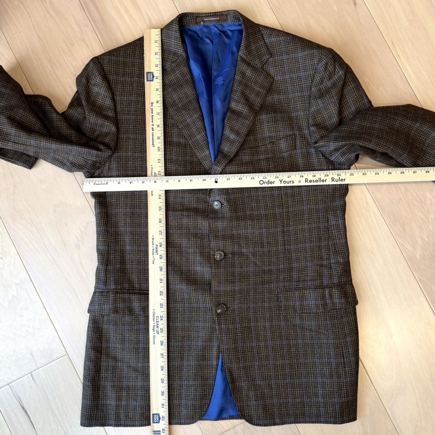 Ermenegildo Zegna Ermenegildo Zegna Blazer Large Brown Plaid Pure Cashmere Designer Size 42R - 3 Thumbnail