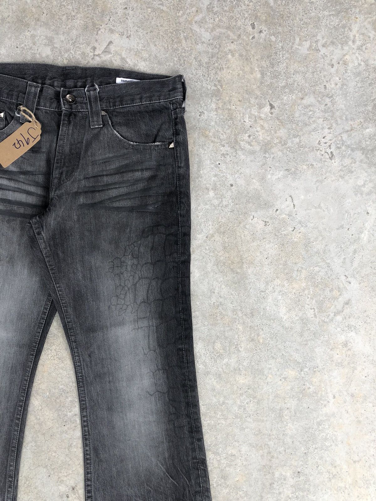 semanticdesign Semantic Design Flared Jeans Distressed Art Style Size US 32 / EU 48 - 5 Thumbnail