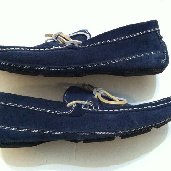 Kenneth Cole KENNETH COLE MENS LEATHER SUEDE SLIP-ON LOAFERS SIZE: 10M Size US 10 / EU 43 - 5 Thumbnail