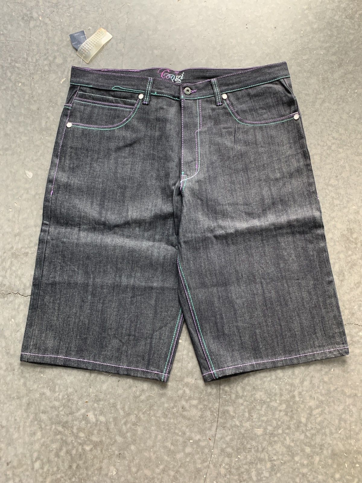 Coogi × JNCO × Vintage Crazy BNWT Vintage Y2K Baggy Coogi Jean Shorts Size US 40 / EU 56 - 6 Thumbnail