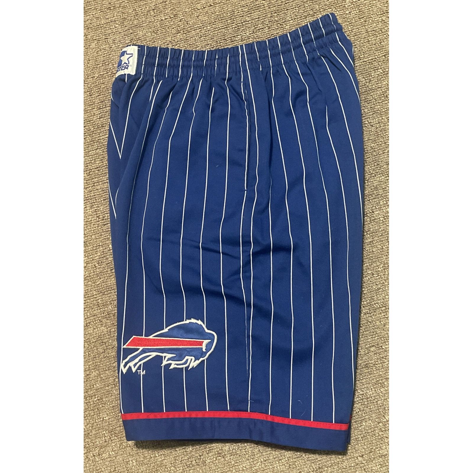 Starter Vintage 90s Mens Small Starter Buffalo Bills NFL Striped Emb Size US 30 / EU 46 - 4 Thumbnail