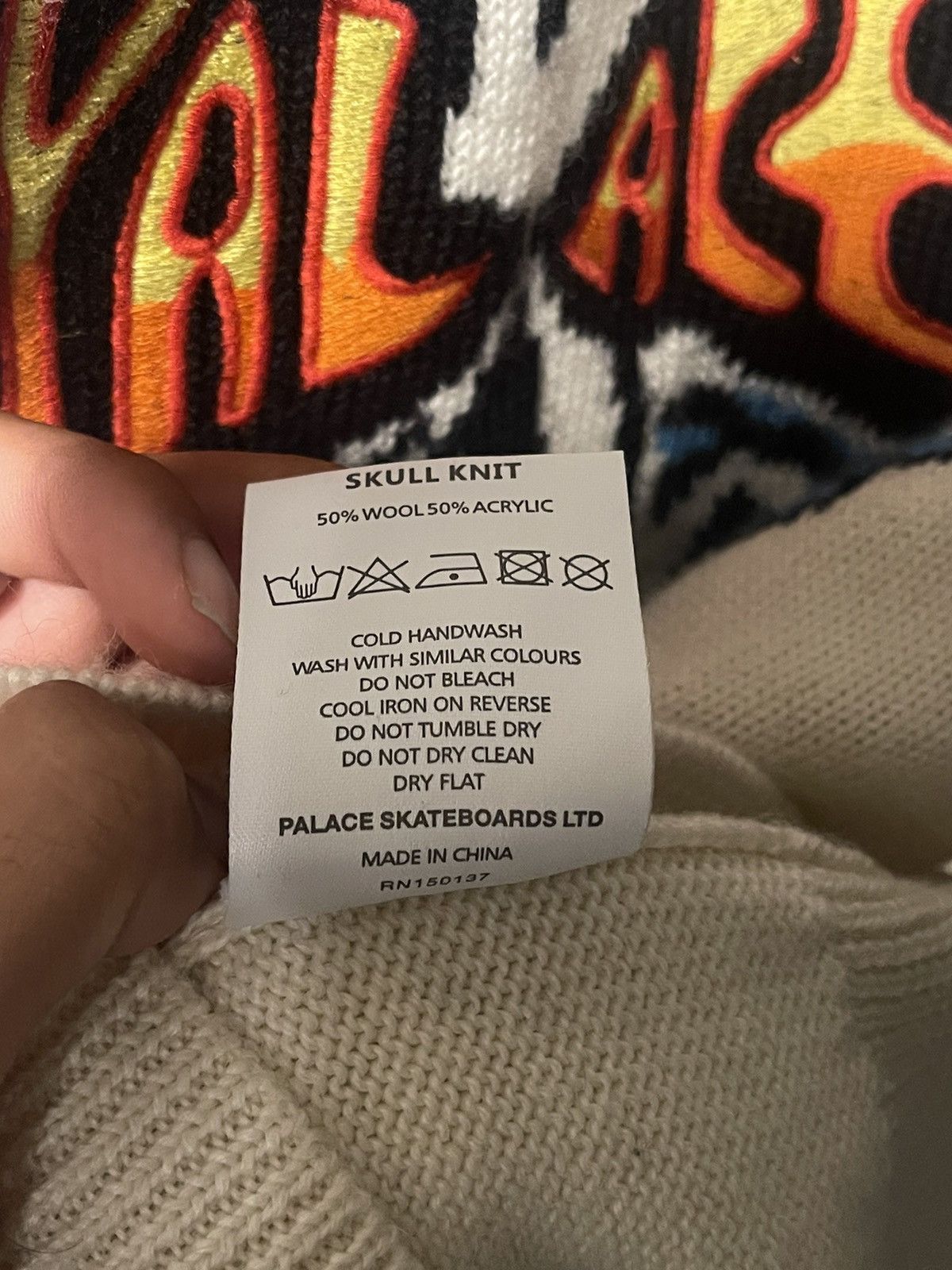 Palace Palace Skull knit sweater Size US L / EU 52-54 / 3 - 8 Thumbnail