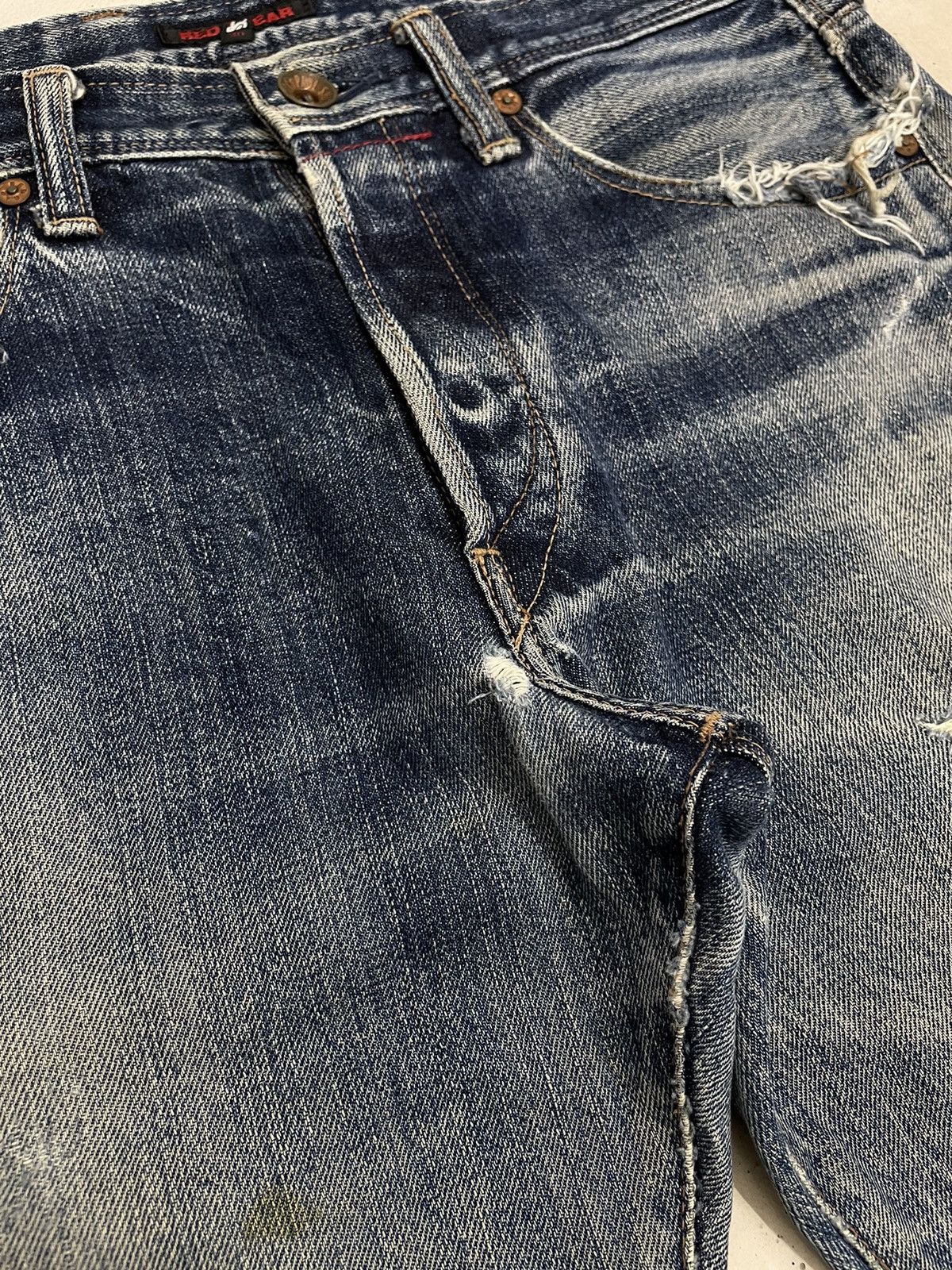 Paul Smith × Paul Smith Red Ear Paul Smith Red Ear Selvedge Distressed Denim Pants (A10) Size US 31 - 9 Thumbnail
