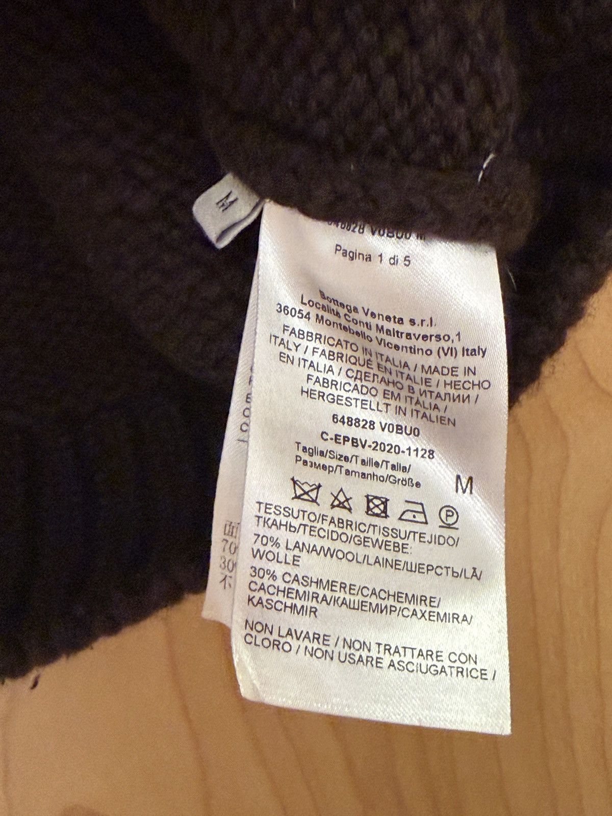 Bottega Veneta Bottega Veneta Cashmere Mens Brown Sleeveless Vest Size US S / EU 44-46 / 1 - 4 Thumbnail
