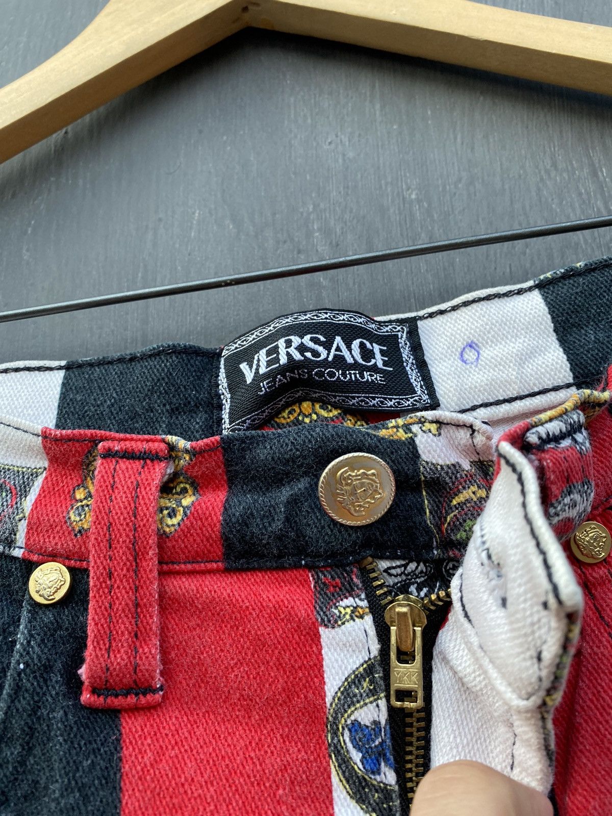 Versace Versace 90s Vintage Rock Royalty pants size 29 made in italy Size 29" - 11 Thumbnail