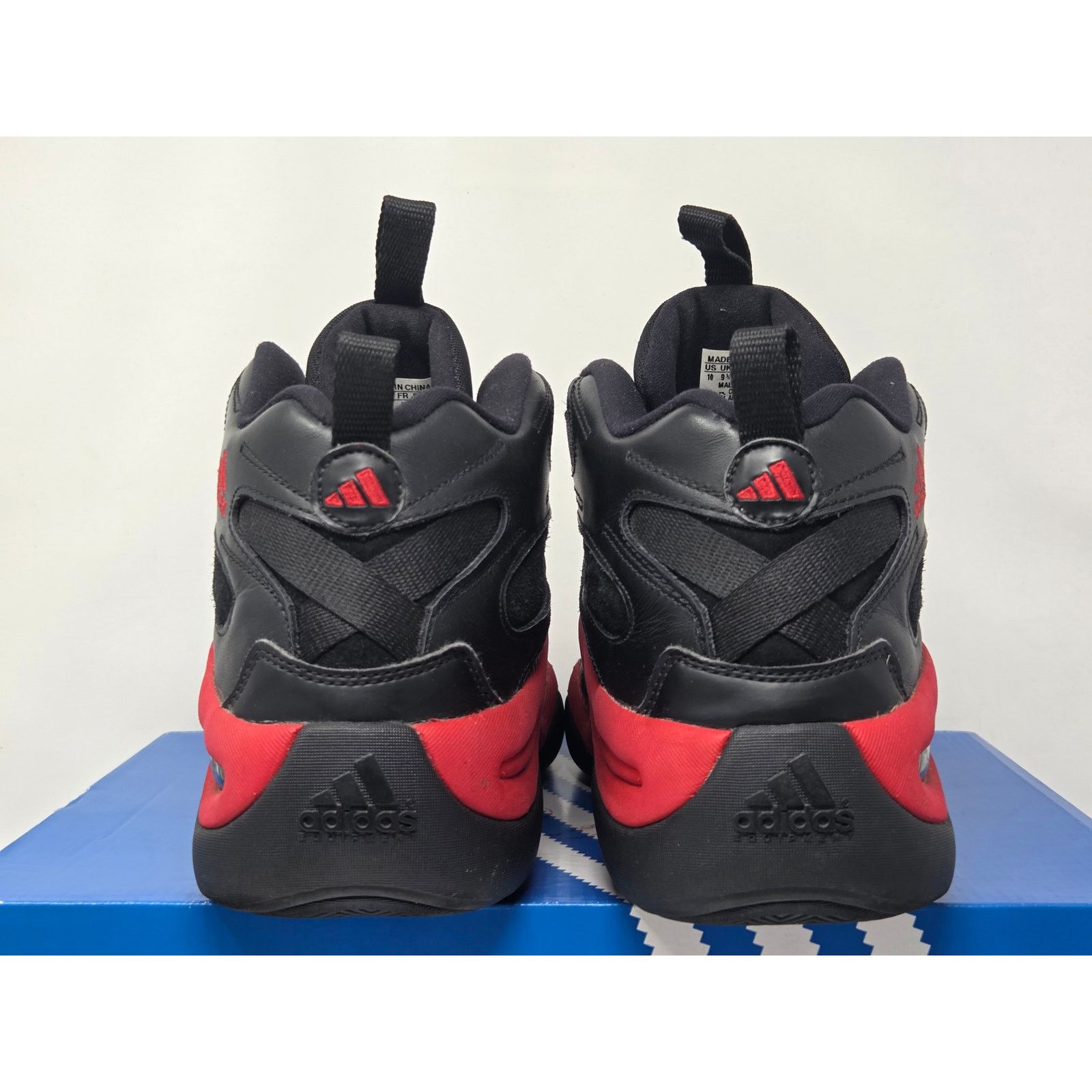 Adidas Adidas Crazy 8 BLACK RED D74581 Size 10 WORN Size US 10 / EU 43 - 4 Thumbnail