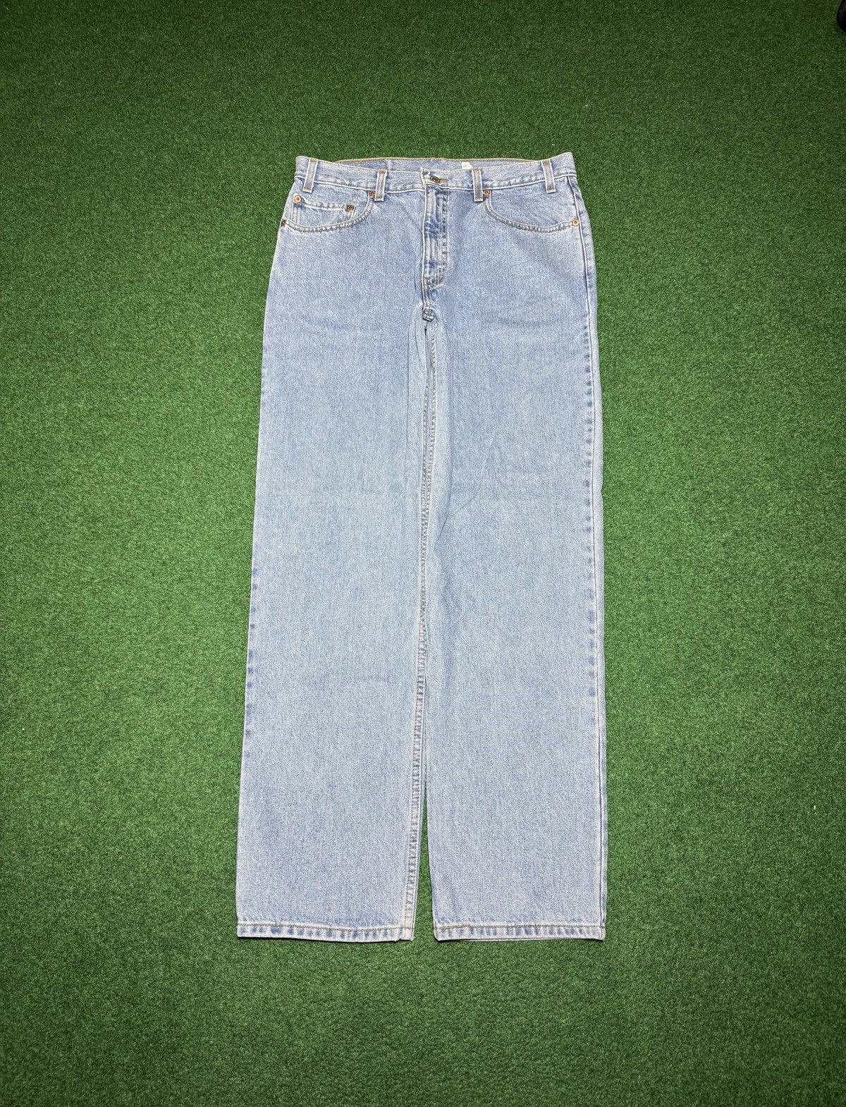 Levi's Vintage Clothing Vintage Levi’s 550 Relaxed Wide Leg Light Wash Grunge Jeans Size US 36 / EU 52 - 3 Thumbnail