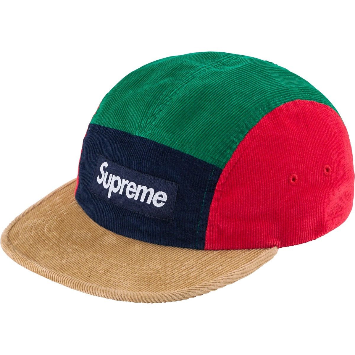 Supreme Color Blocked Corduroy Camp Cap Size ONE SIZE - 2 Thumbnail