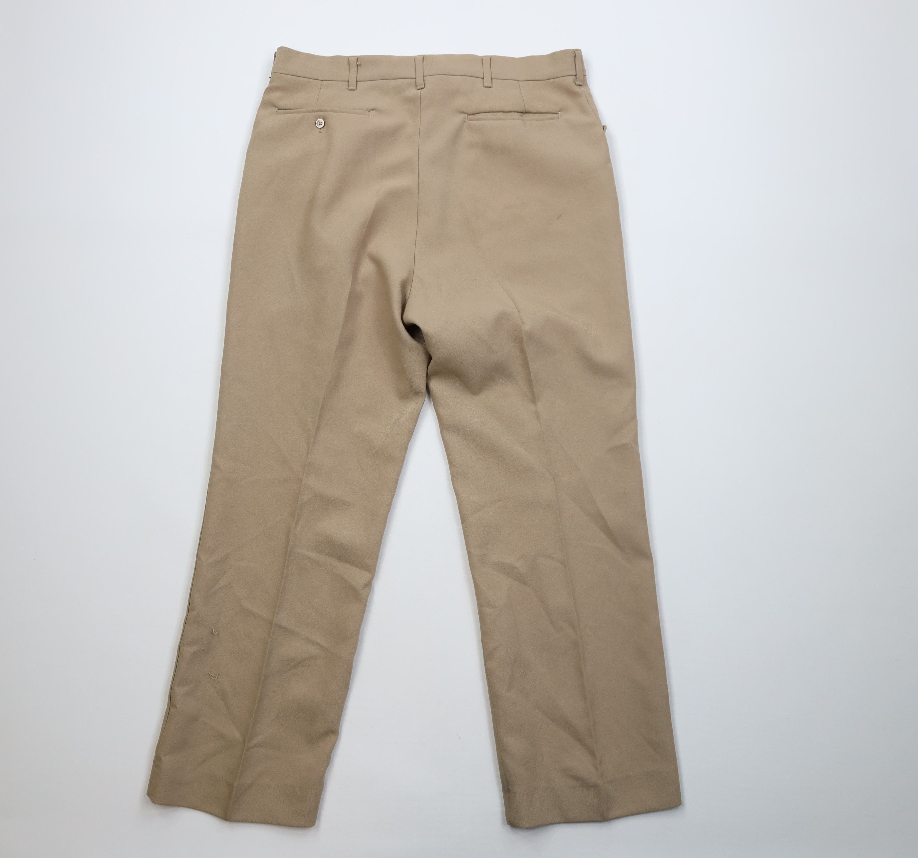 Vintage Vintage 70s Streetwear Knit Flared Wide Leg Chino Pants USA Size US 36 / EU 52 - 10 Thumbnail